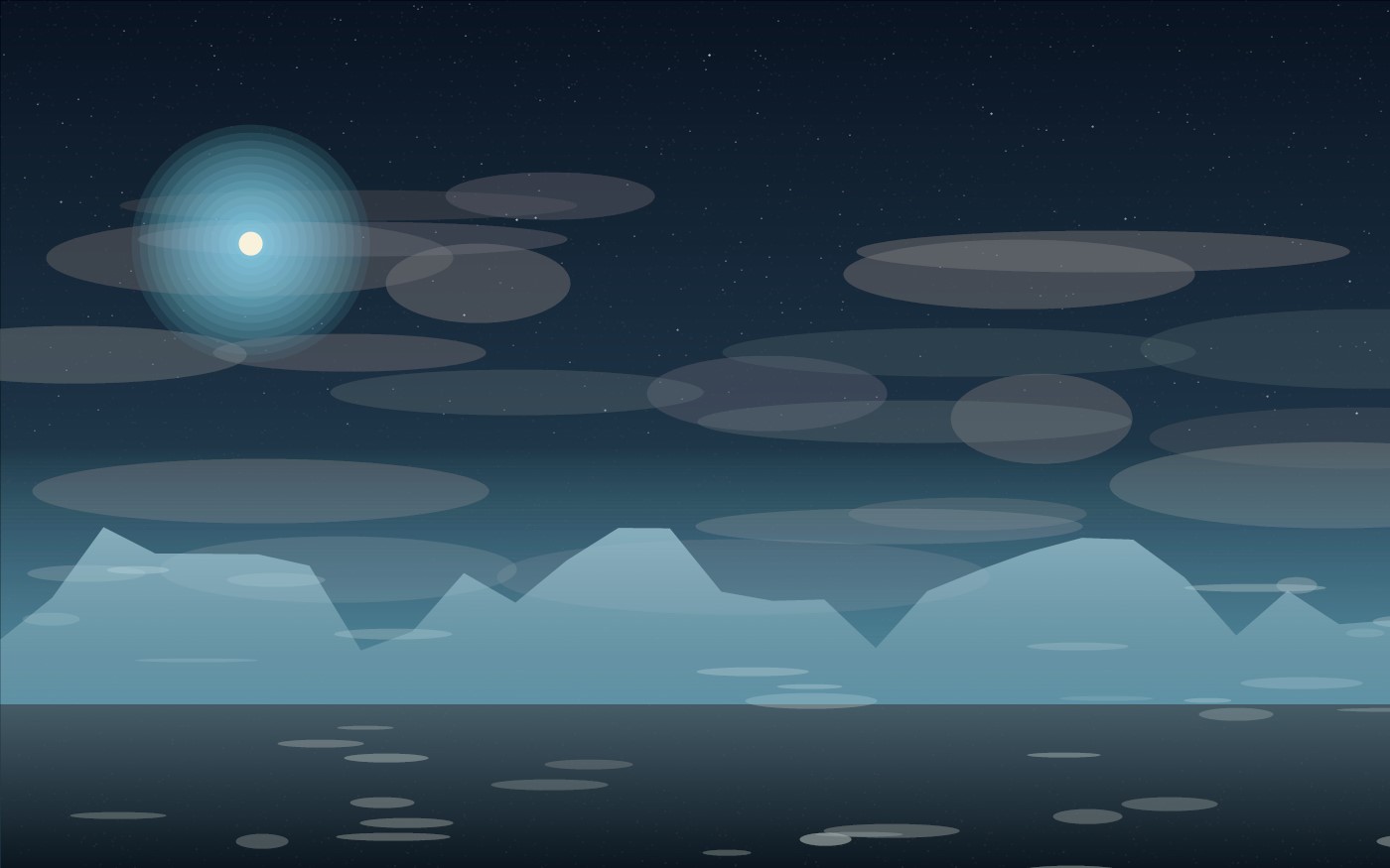 Europa surface or atmosphere concept