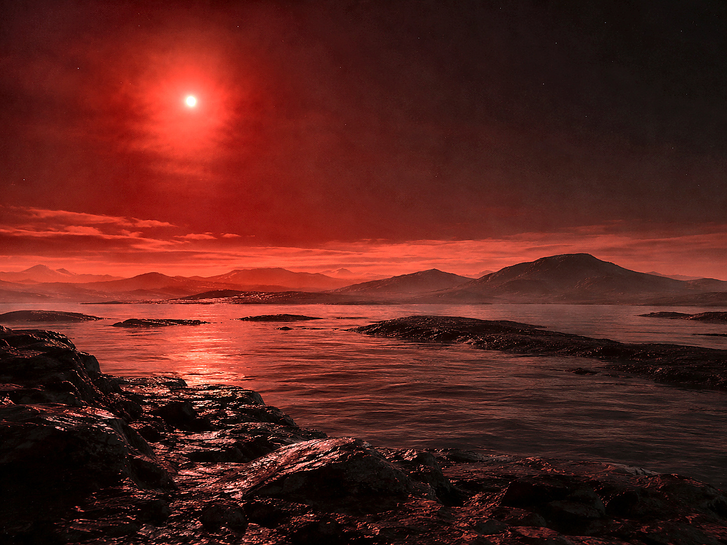 GJ 1002 b surface or atmosphere concept