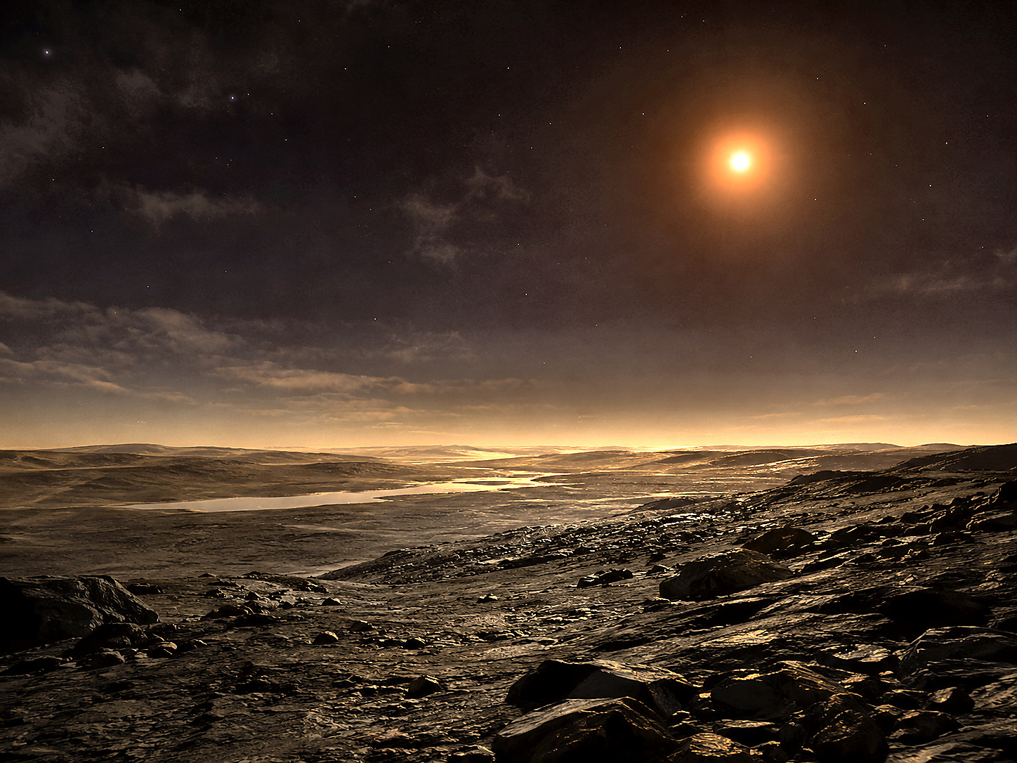 Jupiter surface or atmosphere concept