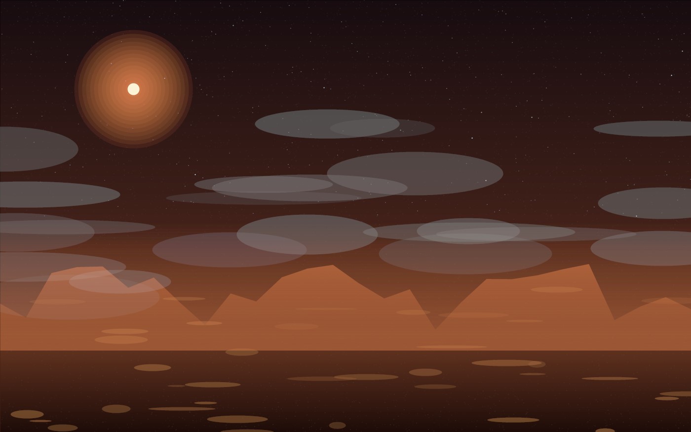 Mars surface or atmosphere concept