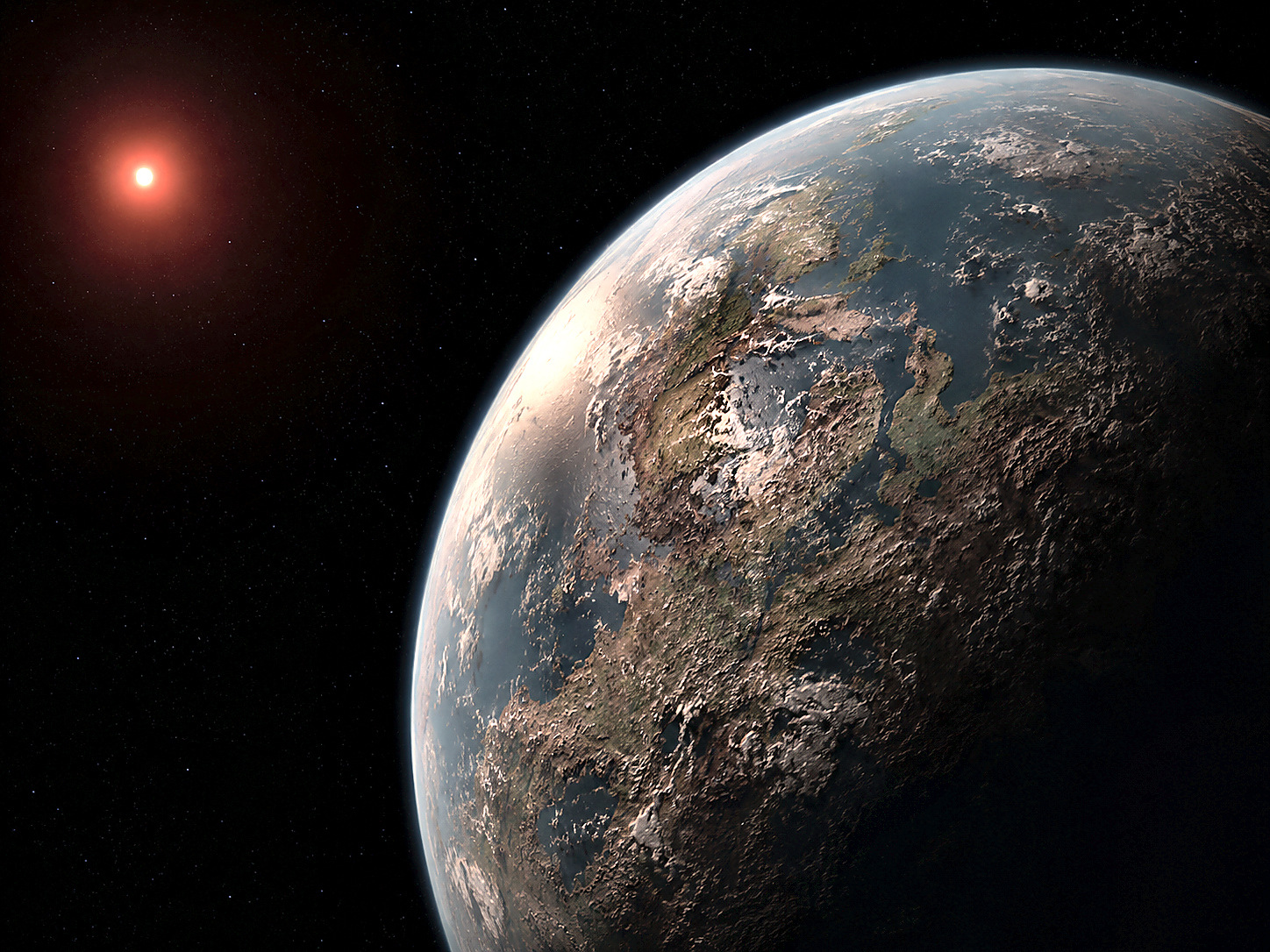 TOI-700 e realistic orbital concept